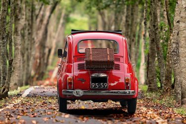 coche llegando a florencia
